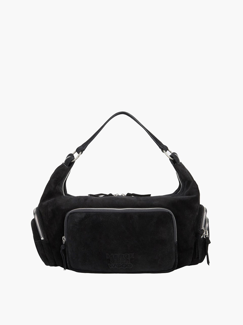 Margesherwood City Hobo EW black suede
