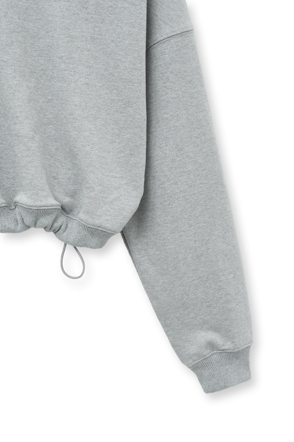 [matinkim] SHOULDER HOLE SWEATSHIRT IN GREY