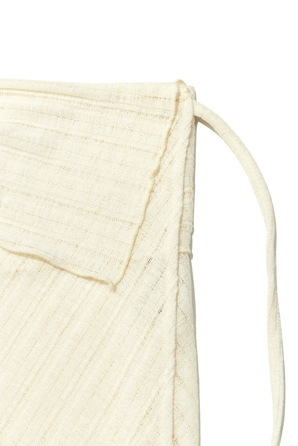 Matinkim Foldover Layered Maxi Wrap Skirt IN Ivory