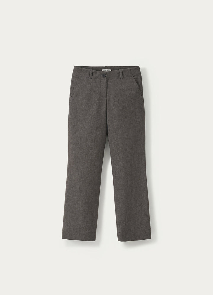 Nothing Written Ligne straight pants (Warm charcoal)