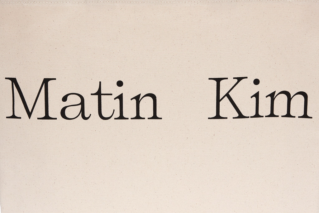 [matinkim] MATIN LOGO ECOBAG IN IVORY