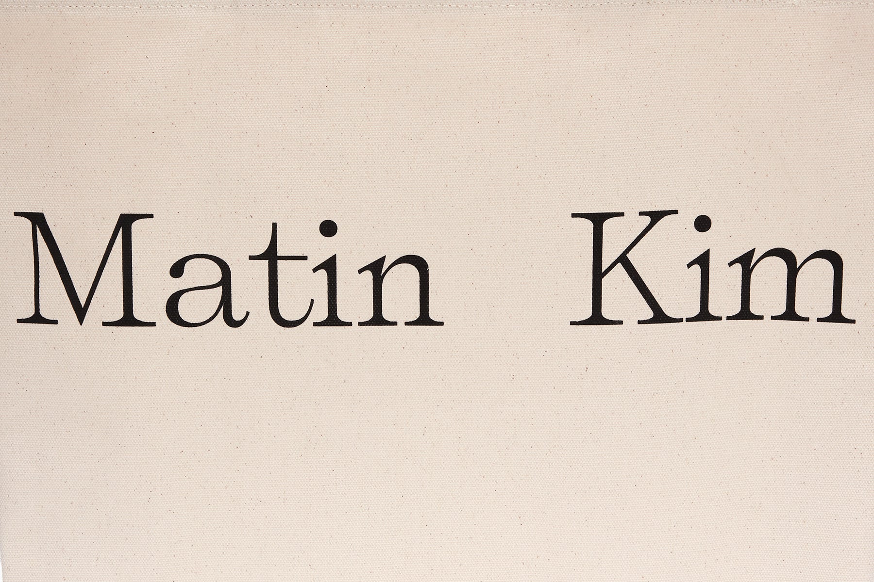 [matinkim] MATIN LOGO ECOBAG IN IVORY