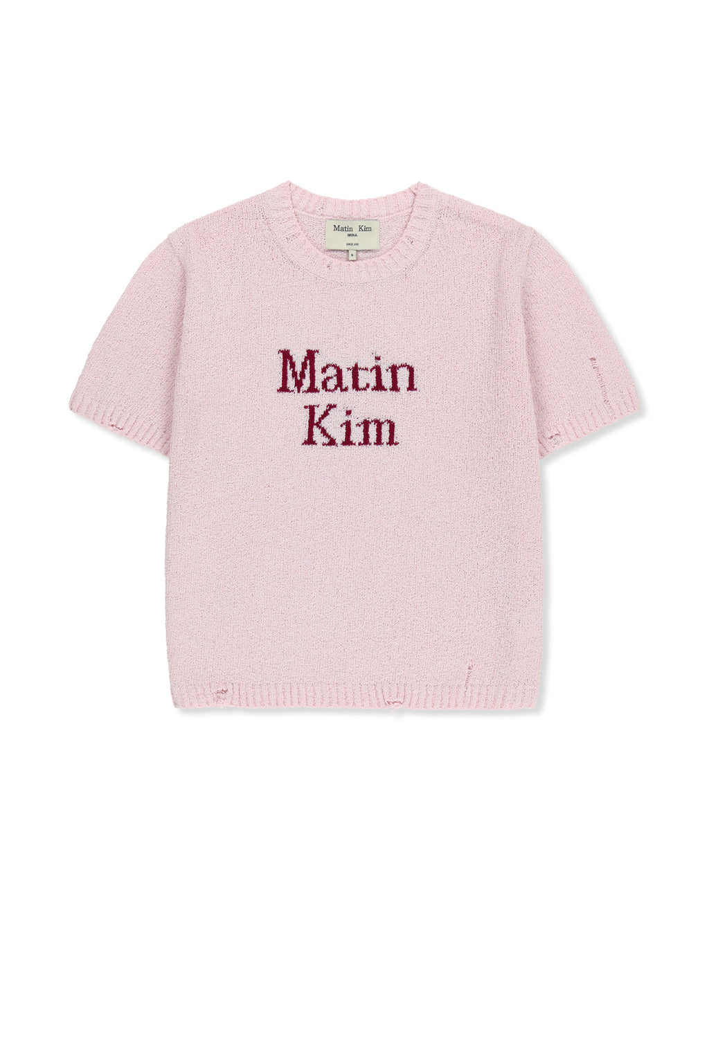 Matinkim Half Sleeve Logo Pullover For Women IN Pink