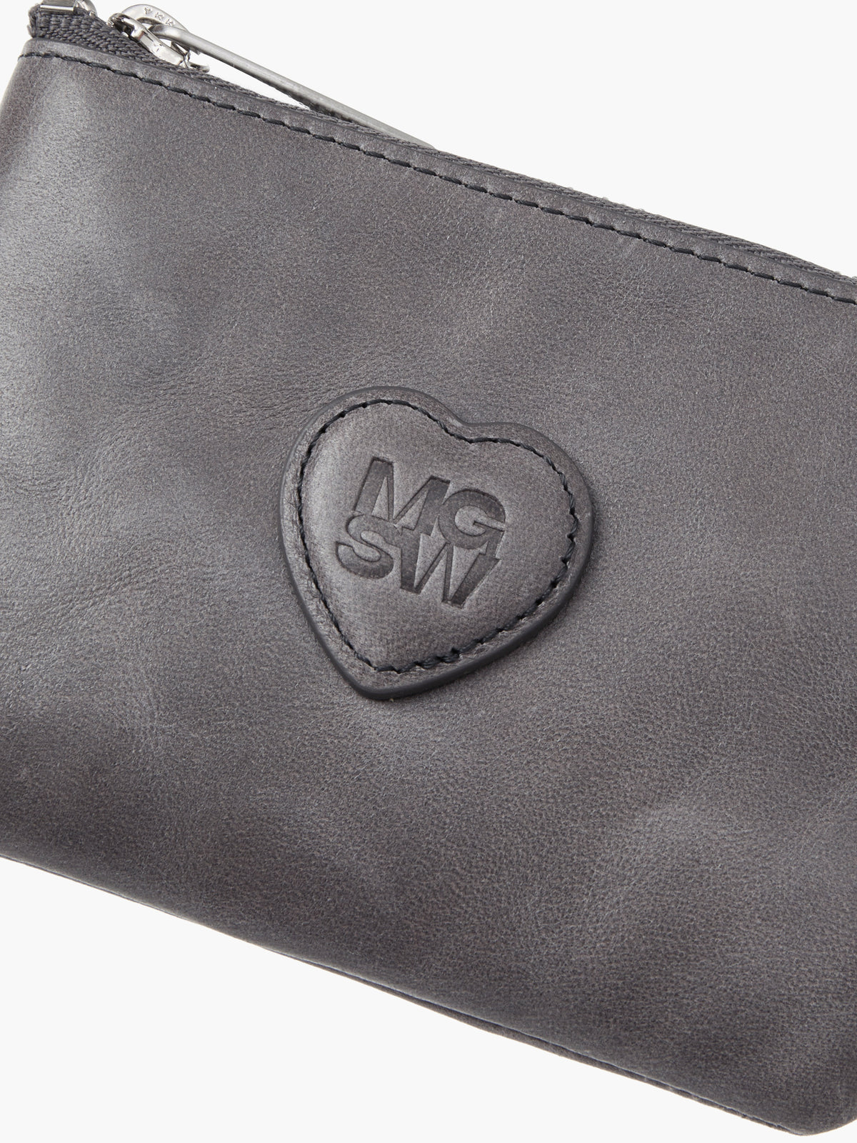 Margesherwood Heart Zipper Wallet mauve pull-up