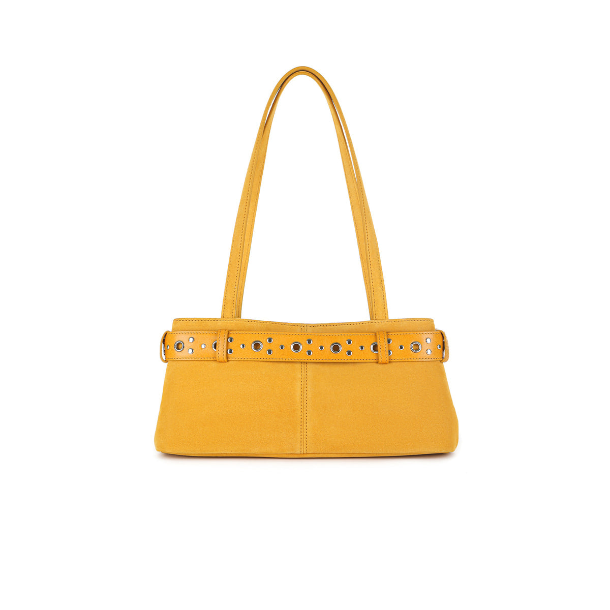 Osoi Shoulder Brocle Mini Suede Mustard Combi