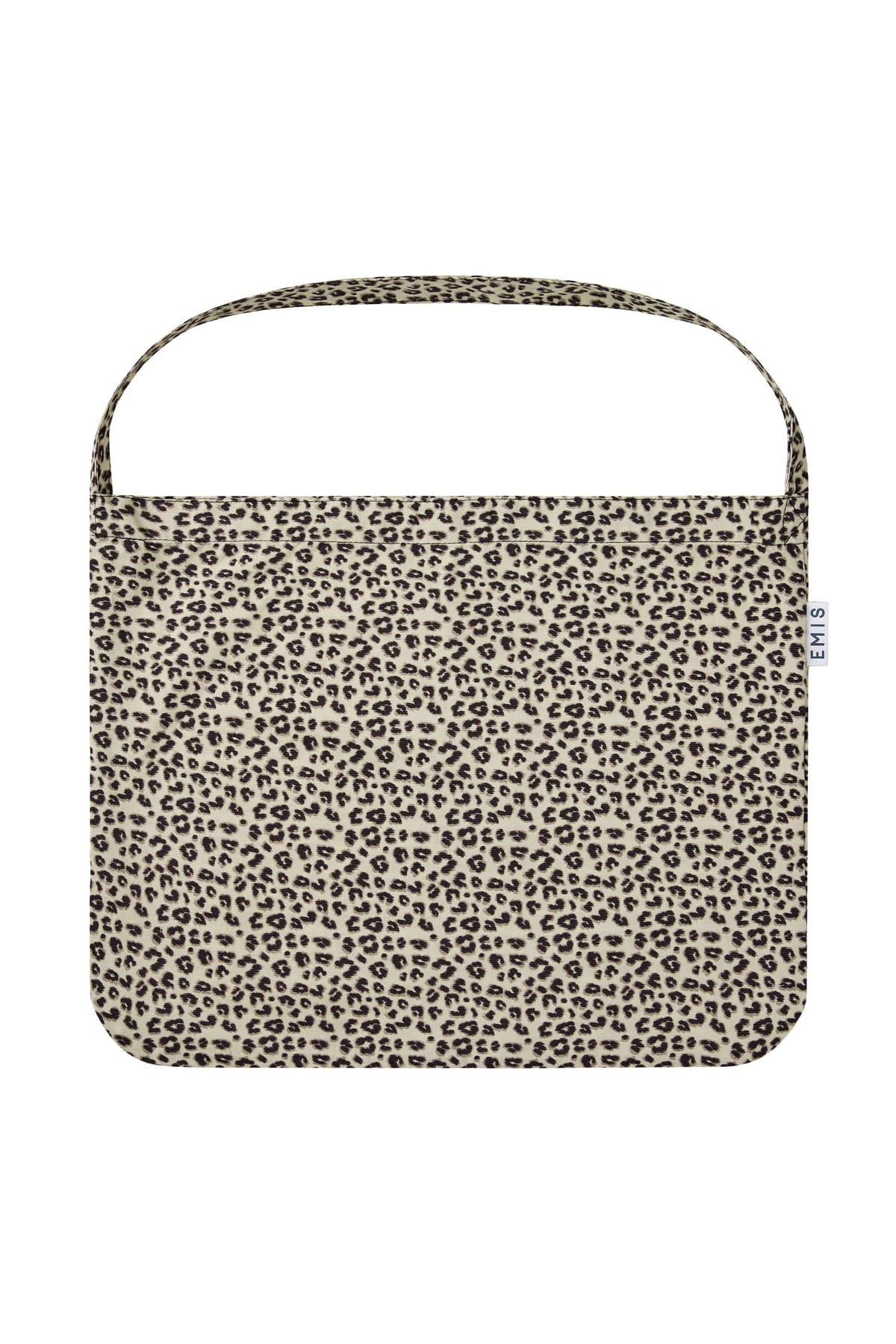 Emis Leopard Corduroy Eco Bag-Cream