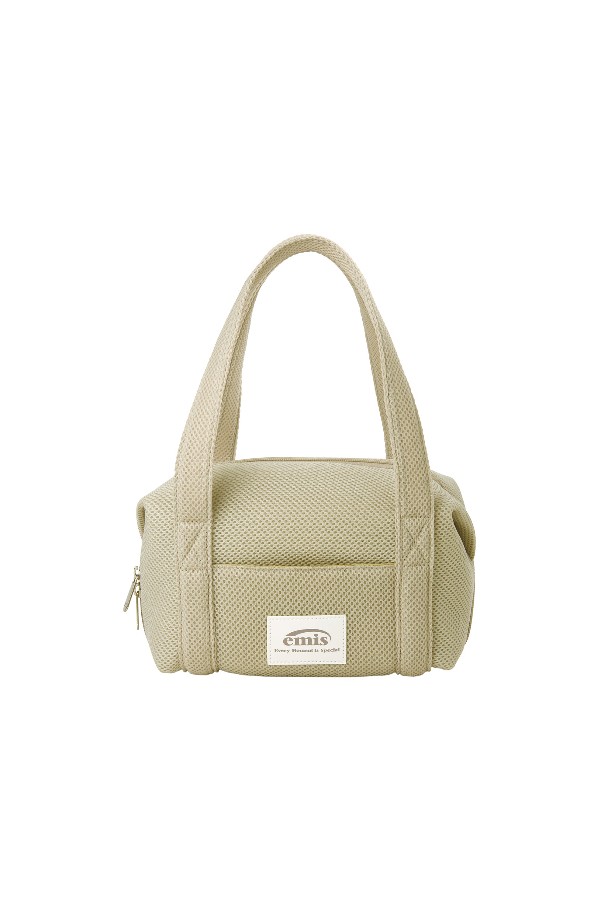 MESH MINI DUFFLE BAG-LIGHT BEIGE