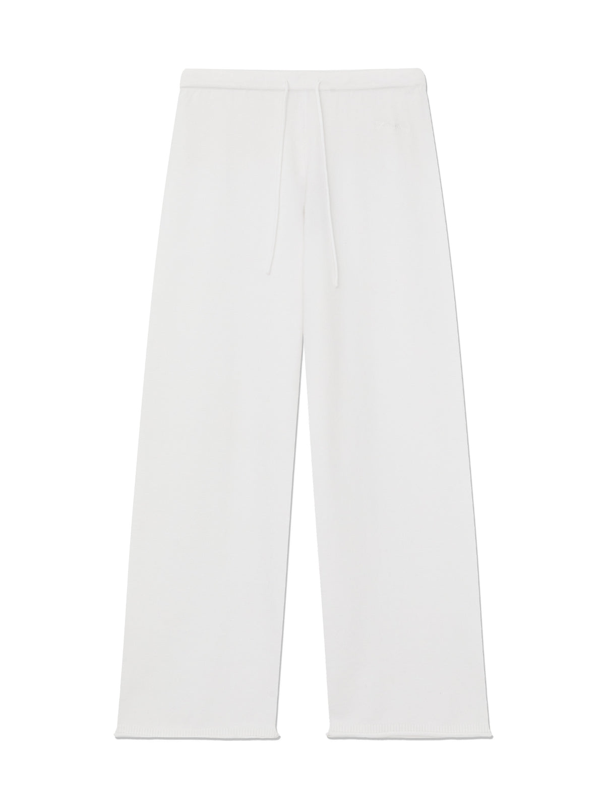 GLOWNY G Hug Knit Pants (White)