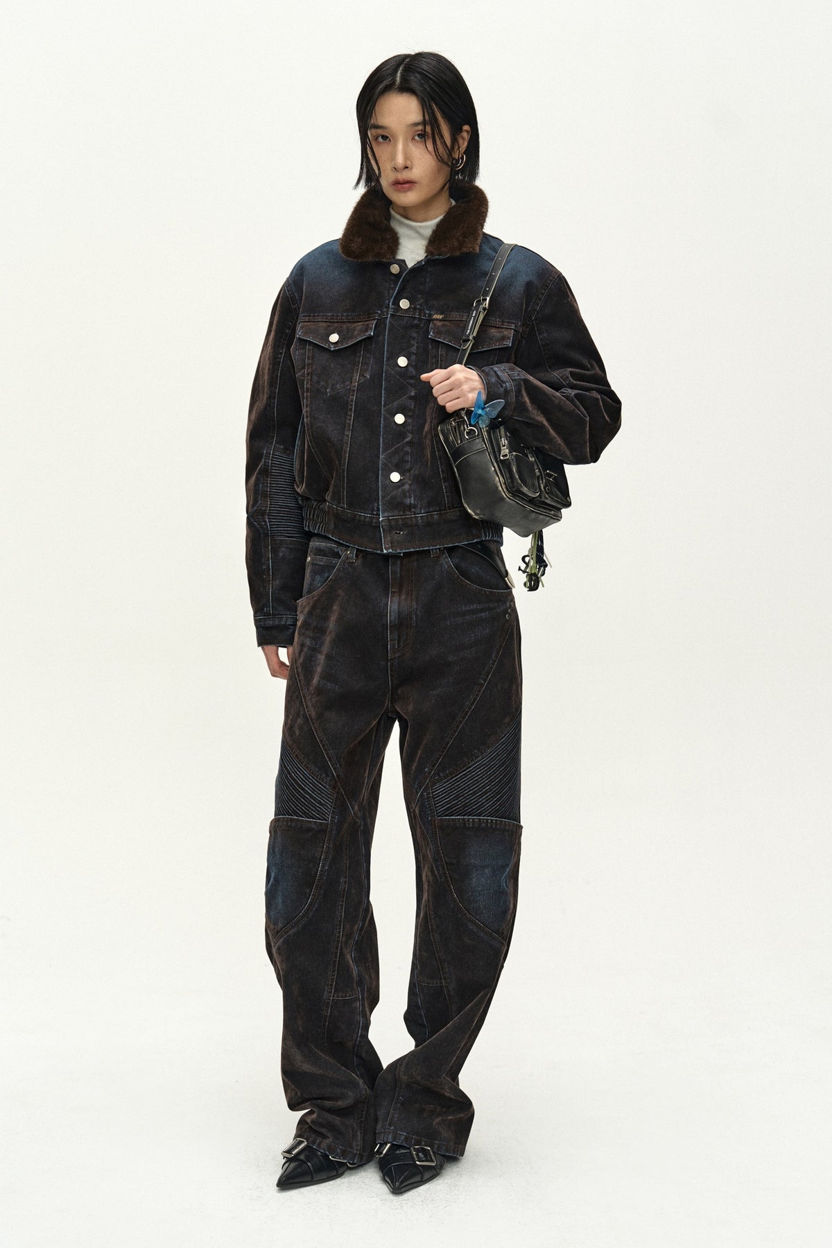 Andersson Bell Unisex Padded Denim Bomber Jacket