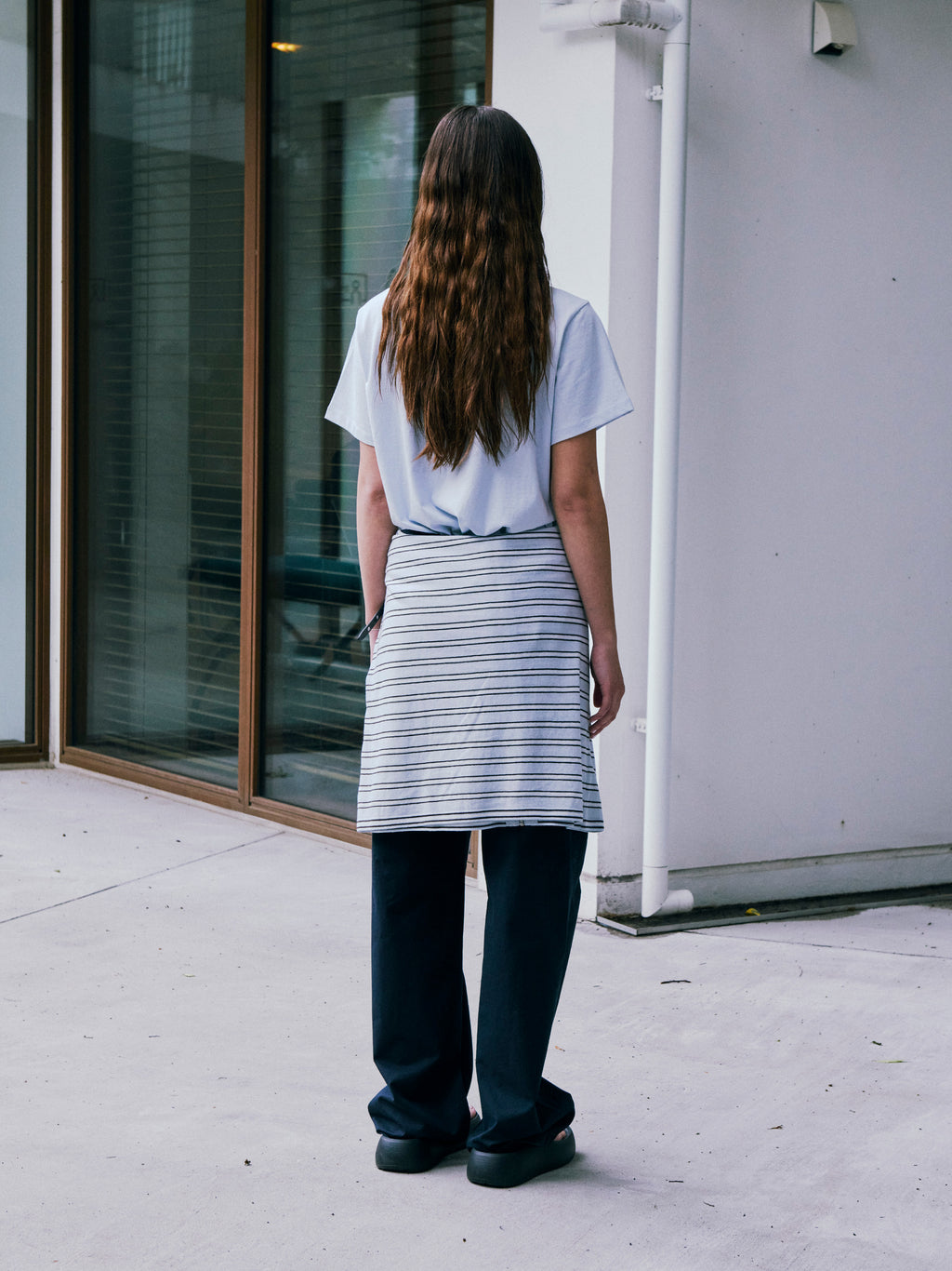 Low Classic Wave Logo T-Shirt Soft Blue