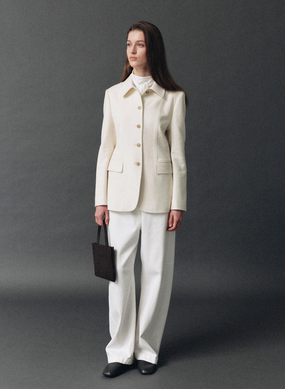 Kindersalmon Maja Cashmere Jacket White