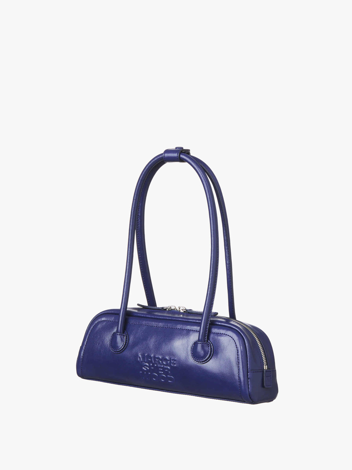 Margesherwood Soft Boston EW Mini royal blue glossy plain