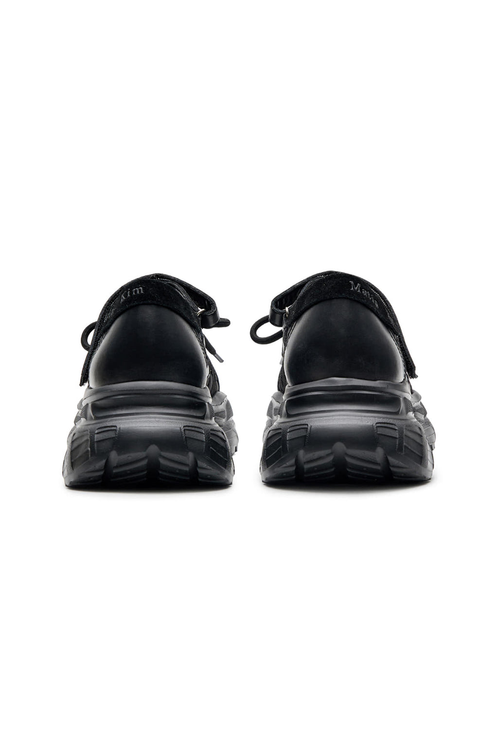 Matinkim Lace UP Chunky Ballet Sneakers IN Black