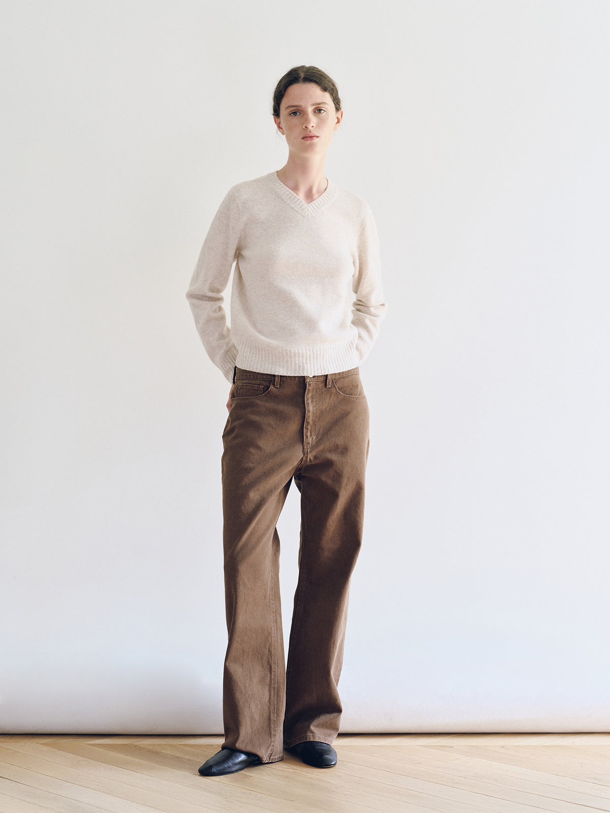 Nothing Written Marsh V-Neck Pullover (Oatmeal)