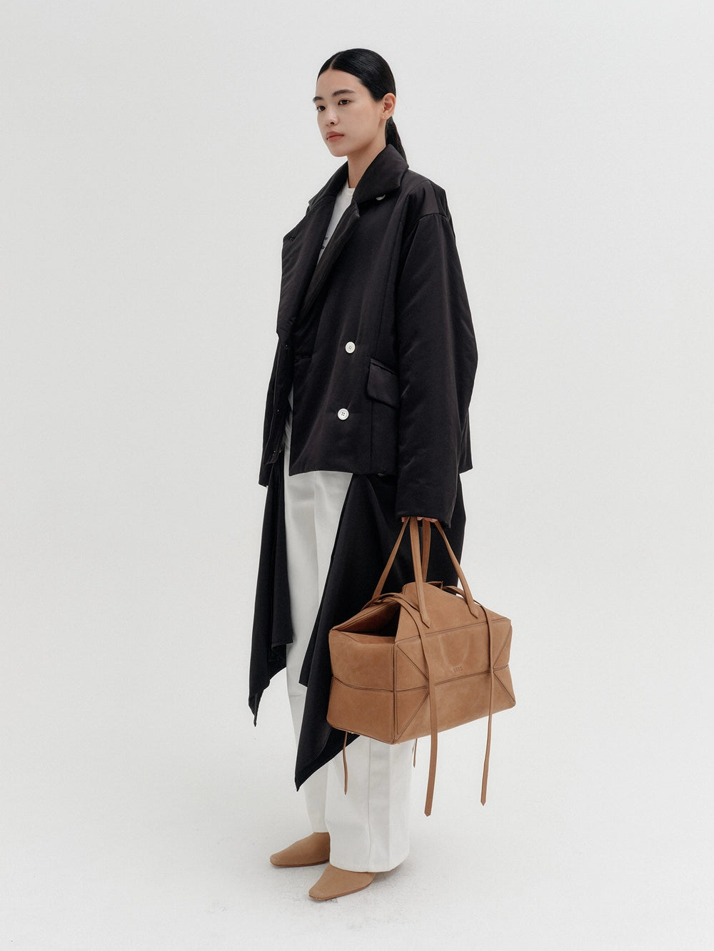 EENK Transformable Layered Coat - Black
