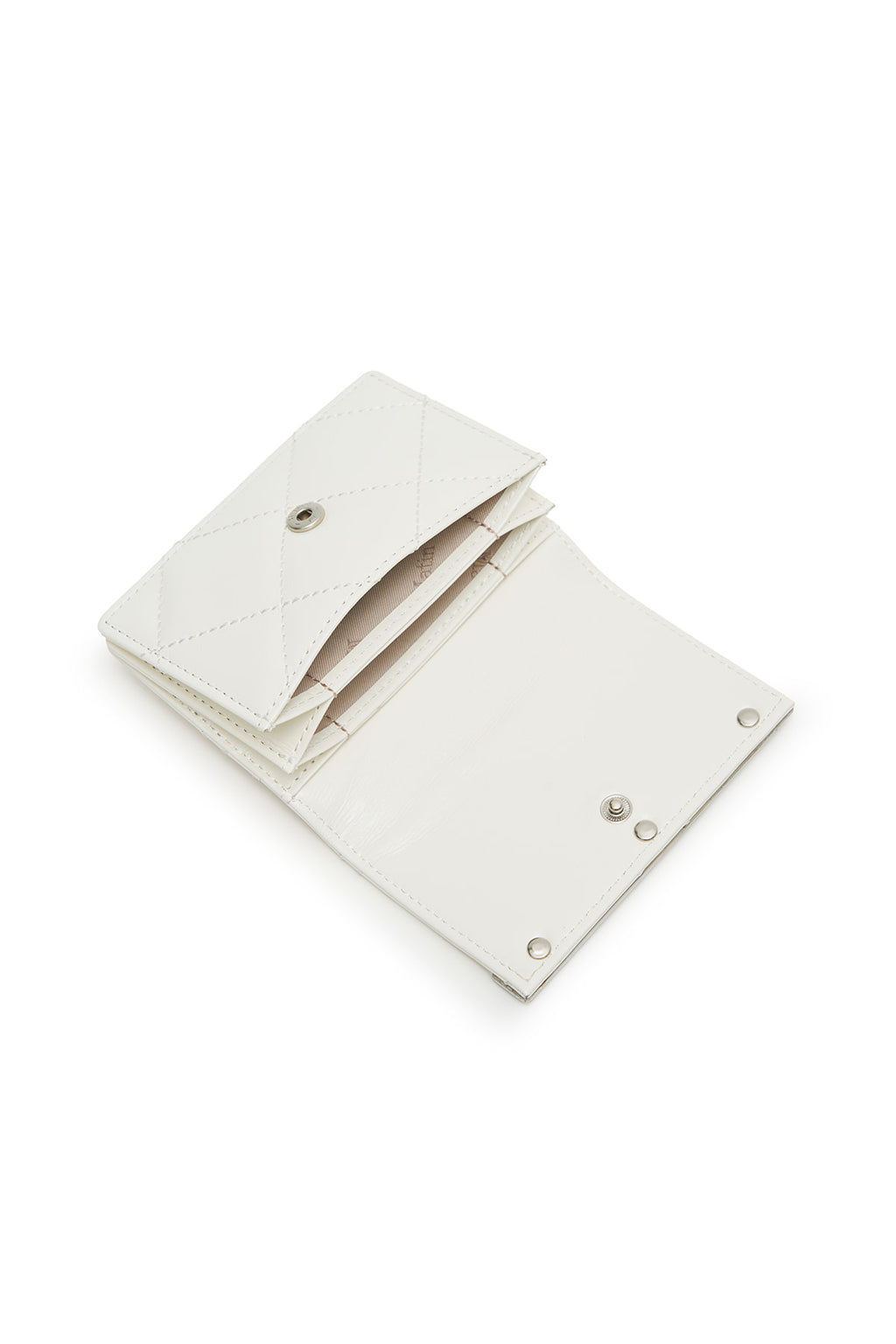 Matinkim Puff Quilt Wallet IN Ivory