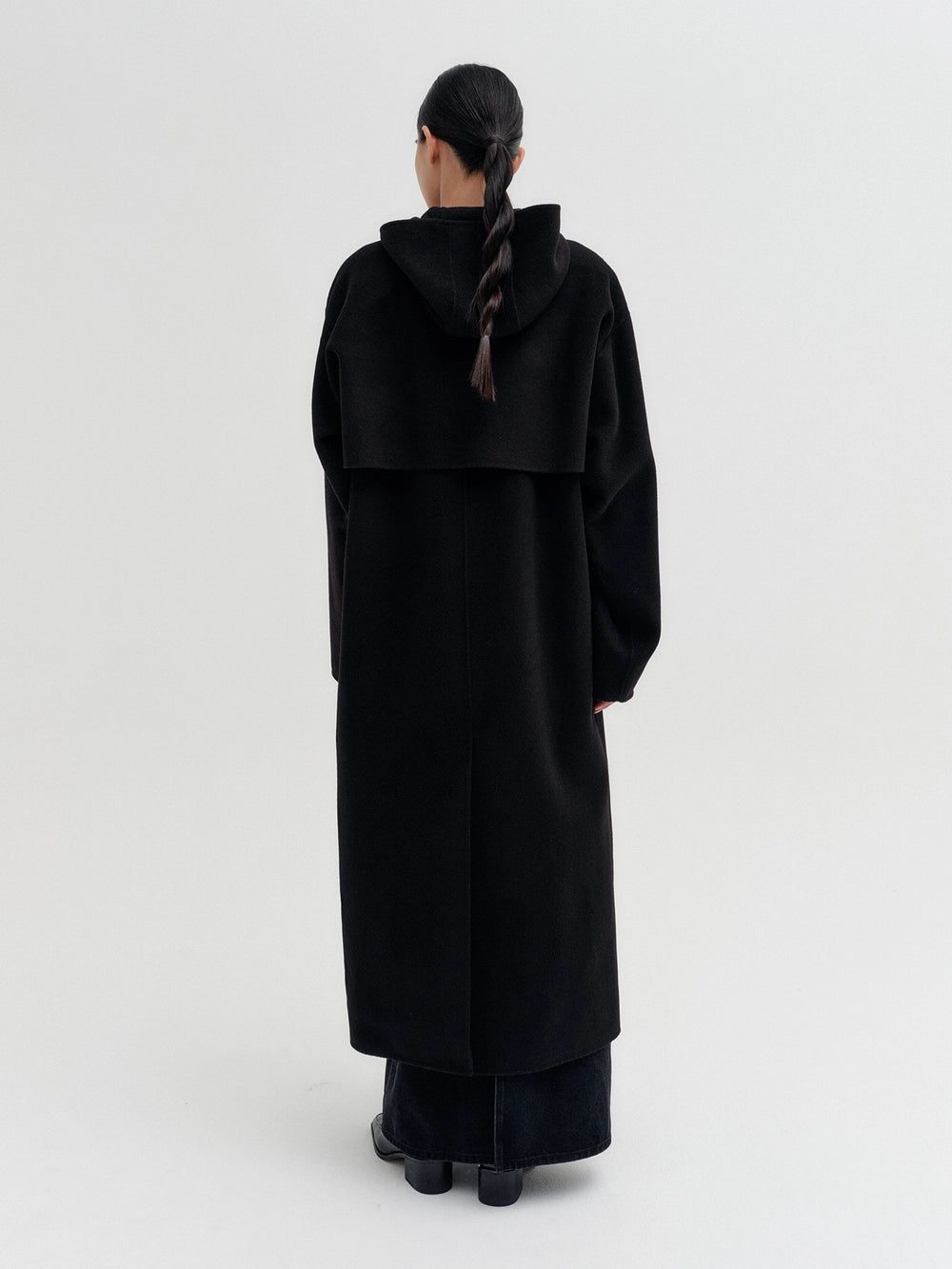 EENK Hoodie Modular Bolero Coat - Black