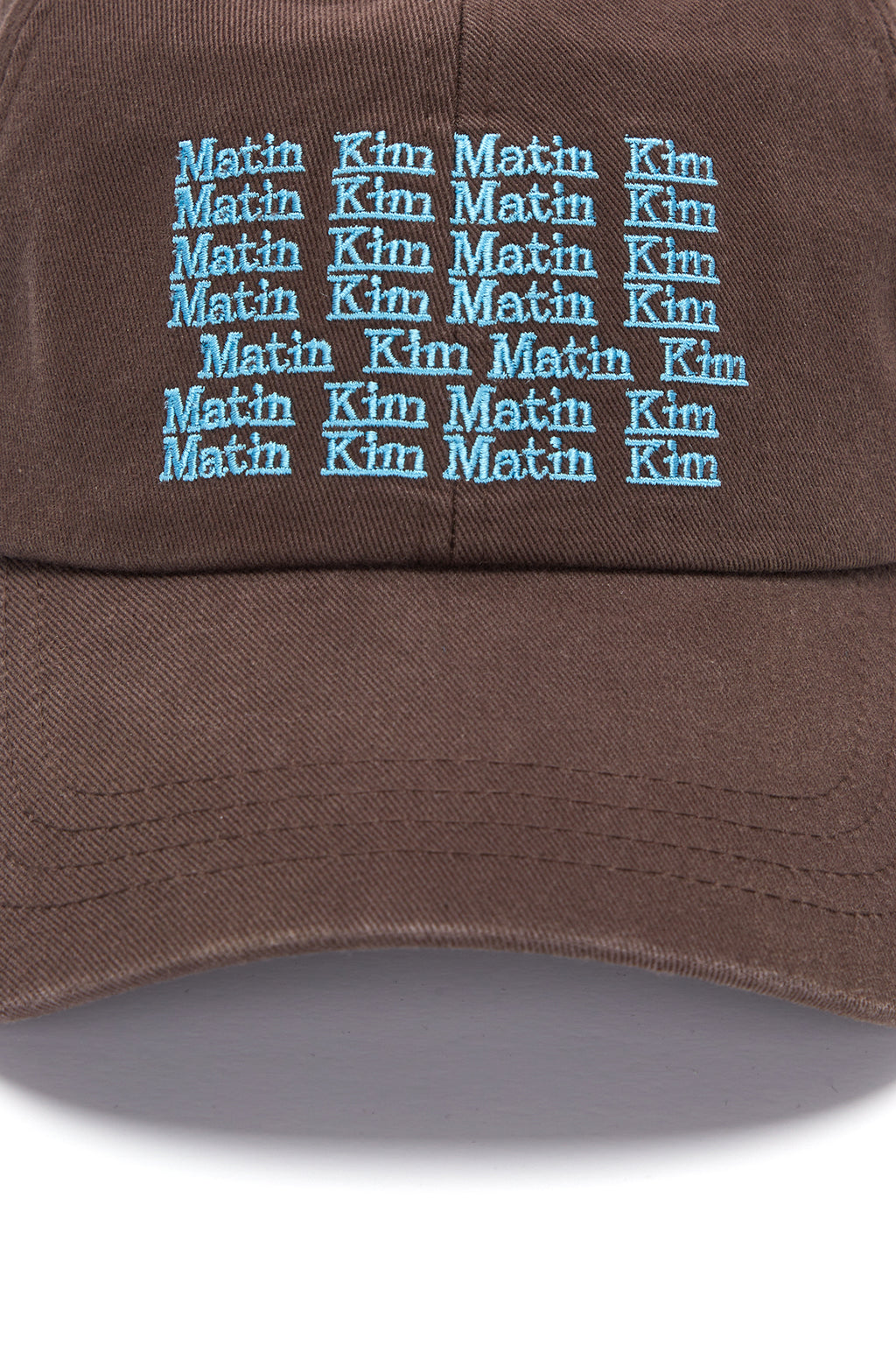 [matinkim] LETTERING BALL CAP IN BROWN