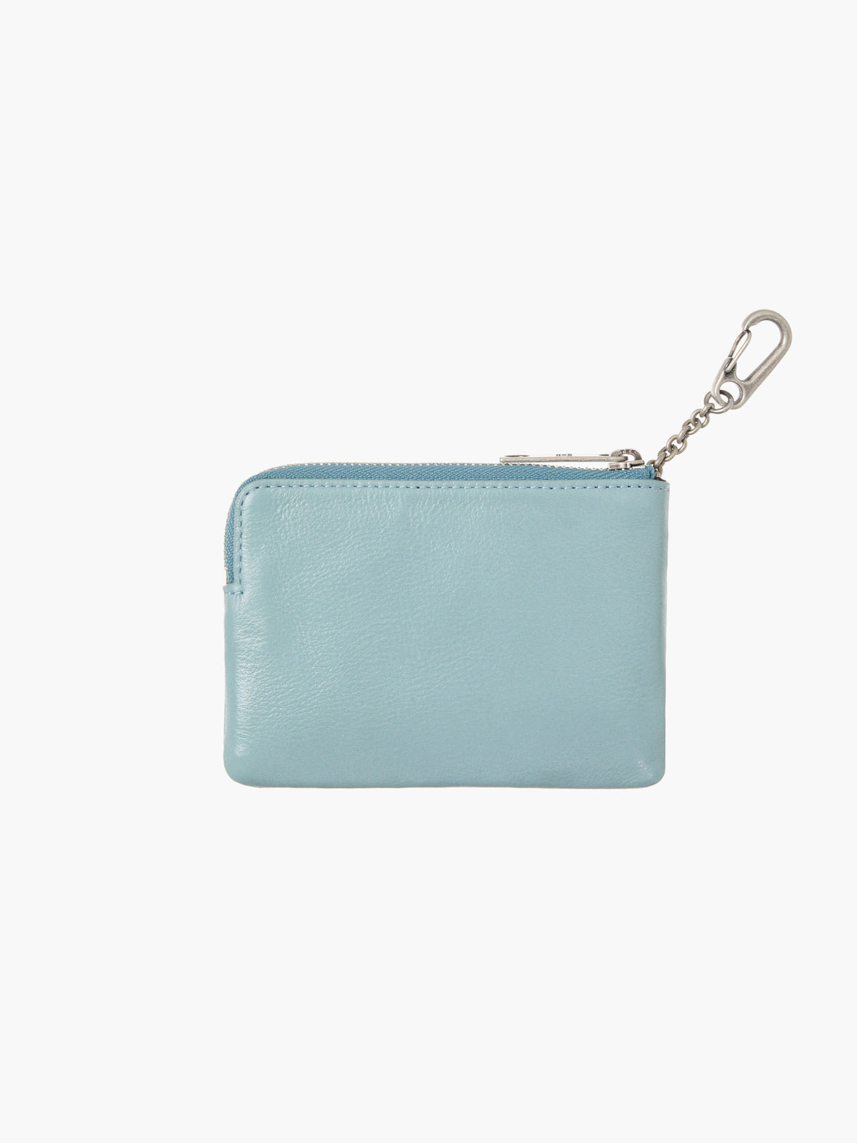 Margesherwood Heart Zipper Wallet Silver Logo mint glossy plain