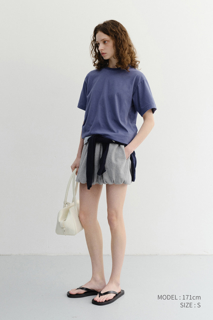 Dunst Unisex Essential Loose T-Shirt Washed Blue Navy