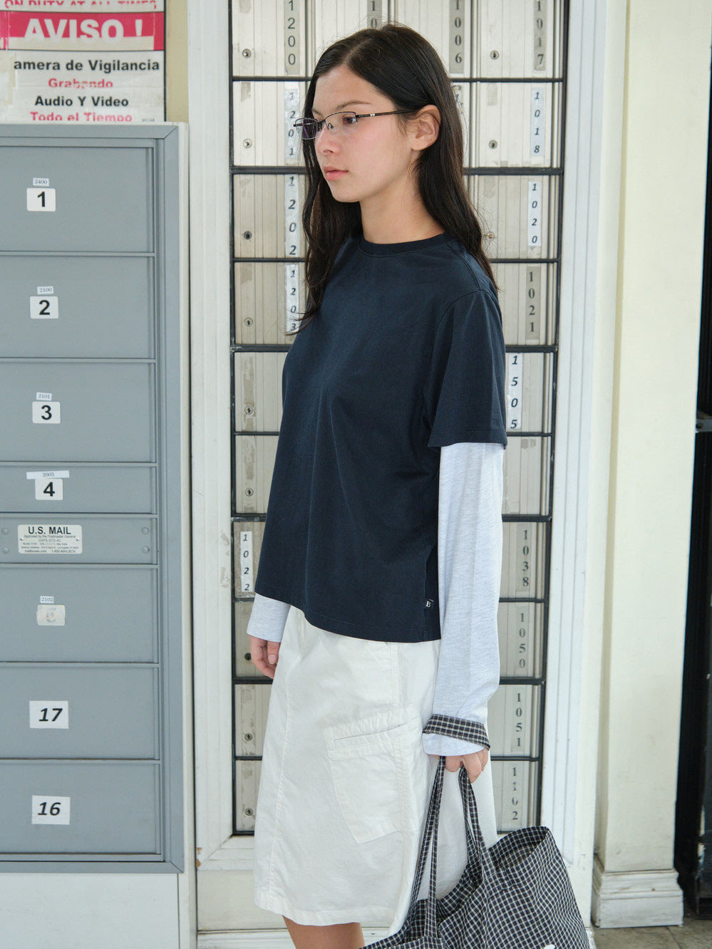 Low Classic Washed Cotton Pocket Skirt White