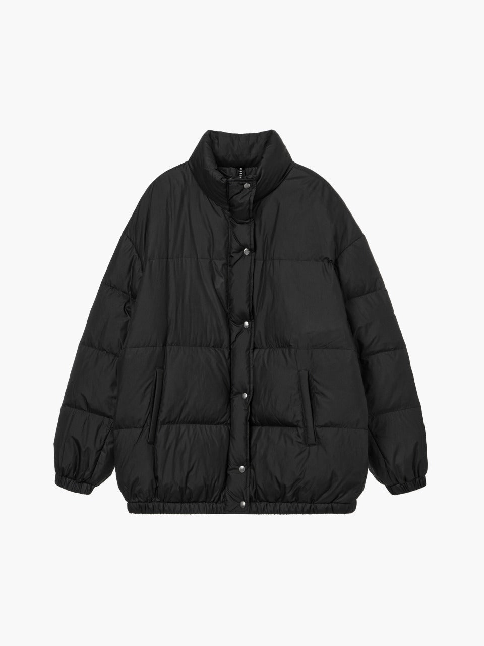 Margesherwood Quilted Half Down Jumper black