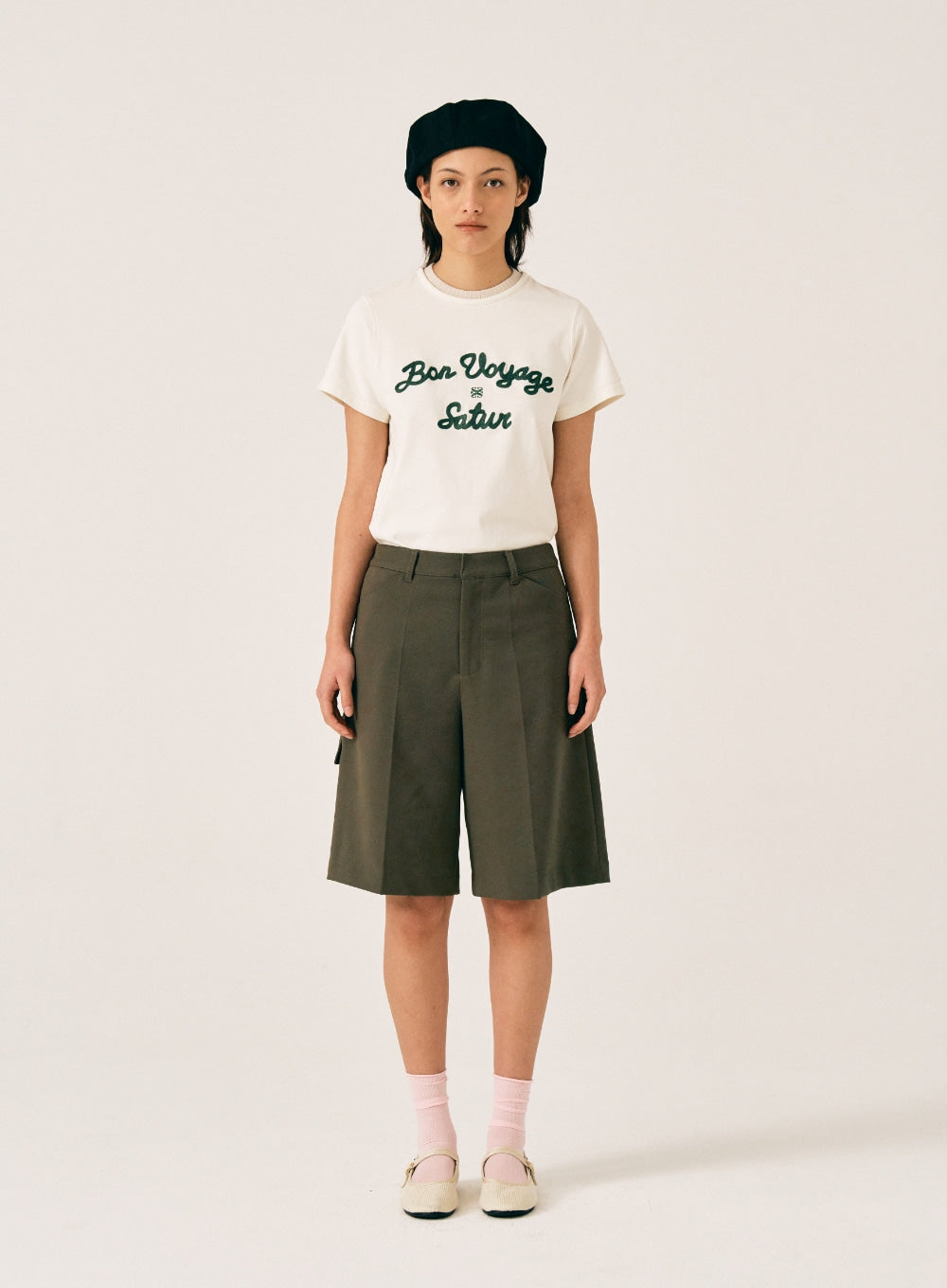 [satur] (W) Satur Logo Voyage T-Shirt - Pine Green