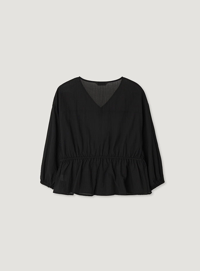 Mango Maniplease Cliche String Blouse Black