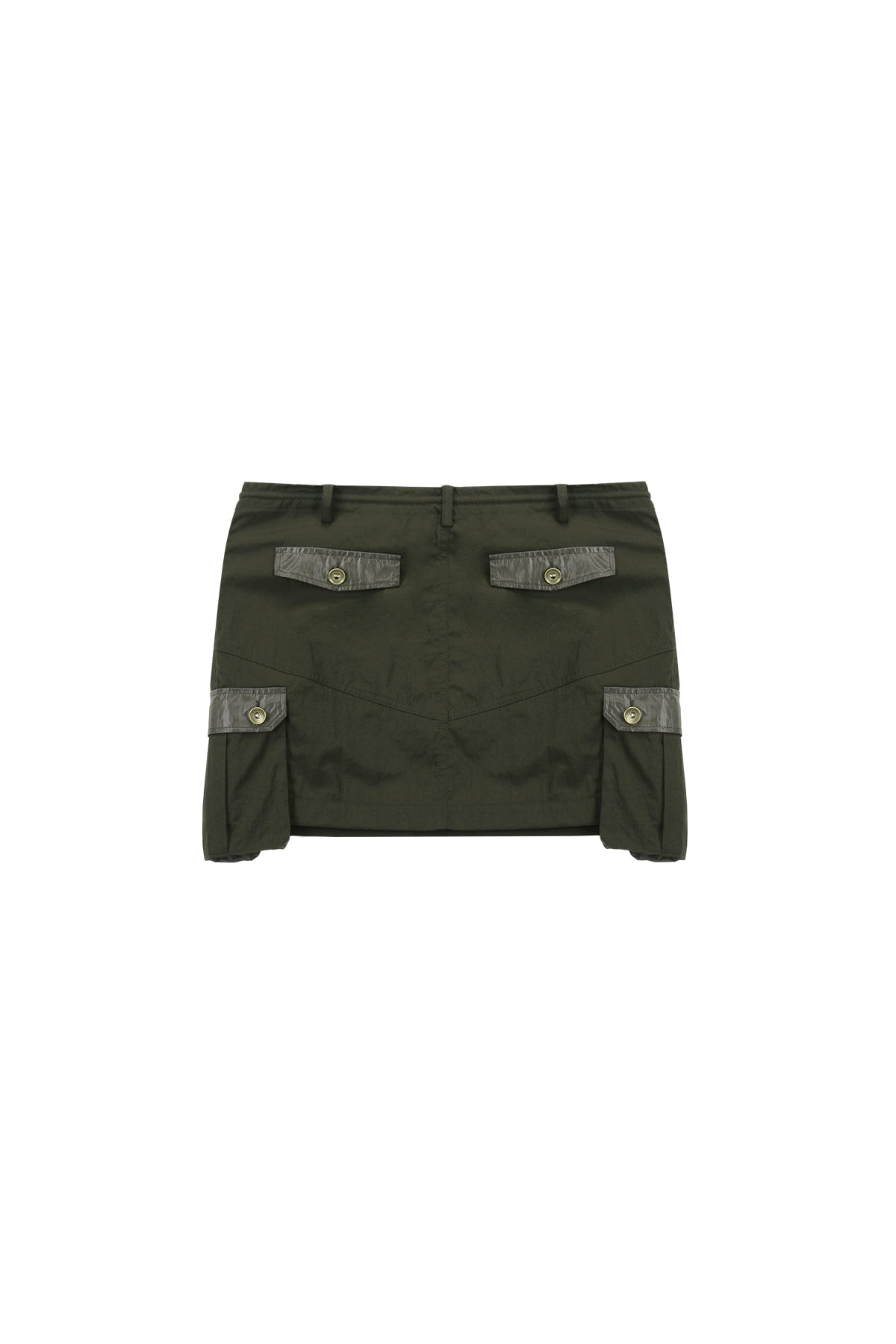 Matinkim Cargo Mini Skirt IN Khaki