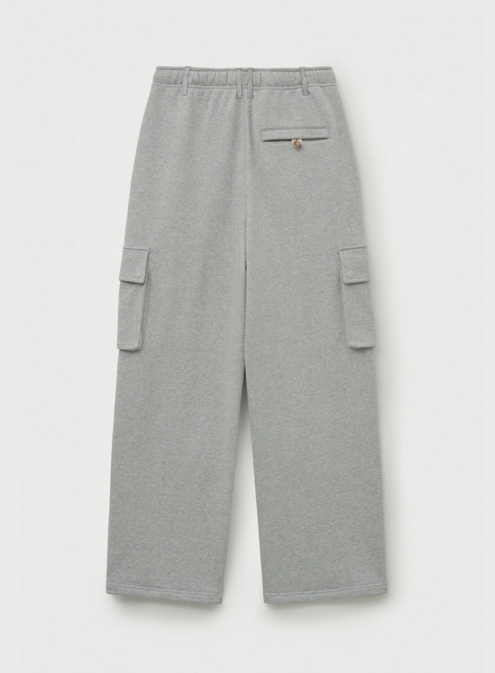 [satur] Cargo Wide Sweatpants - Melange Gray