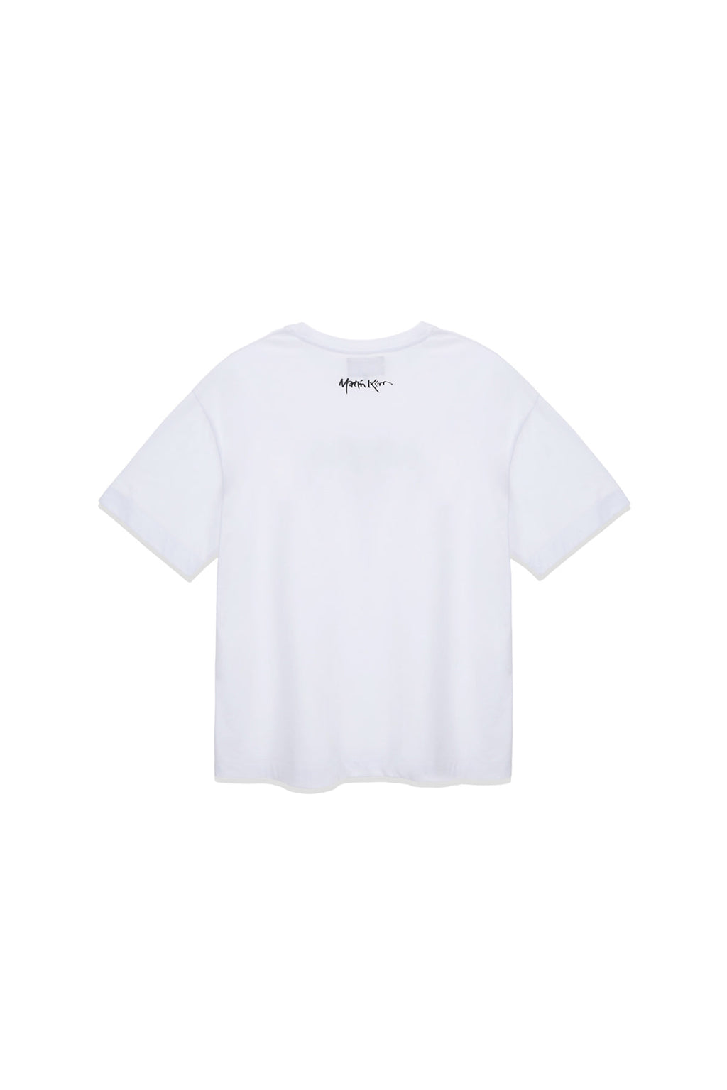 [matinkim] HANGEUL BIG LOGO POINT TOP IN WHITE