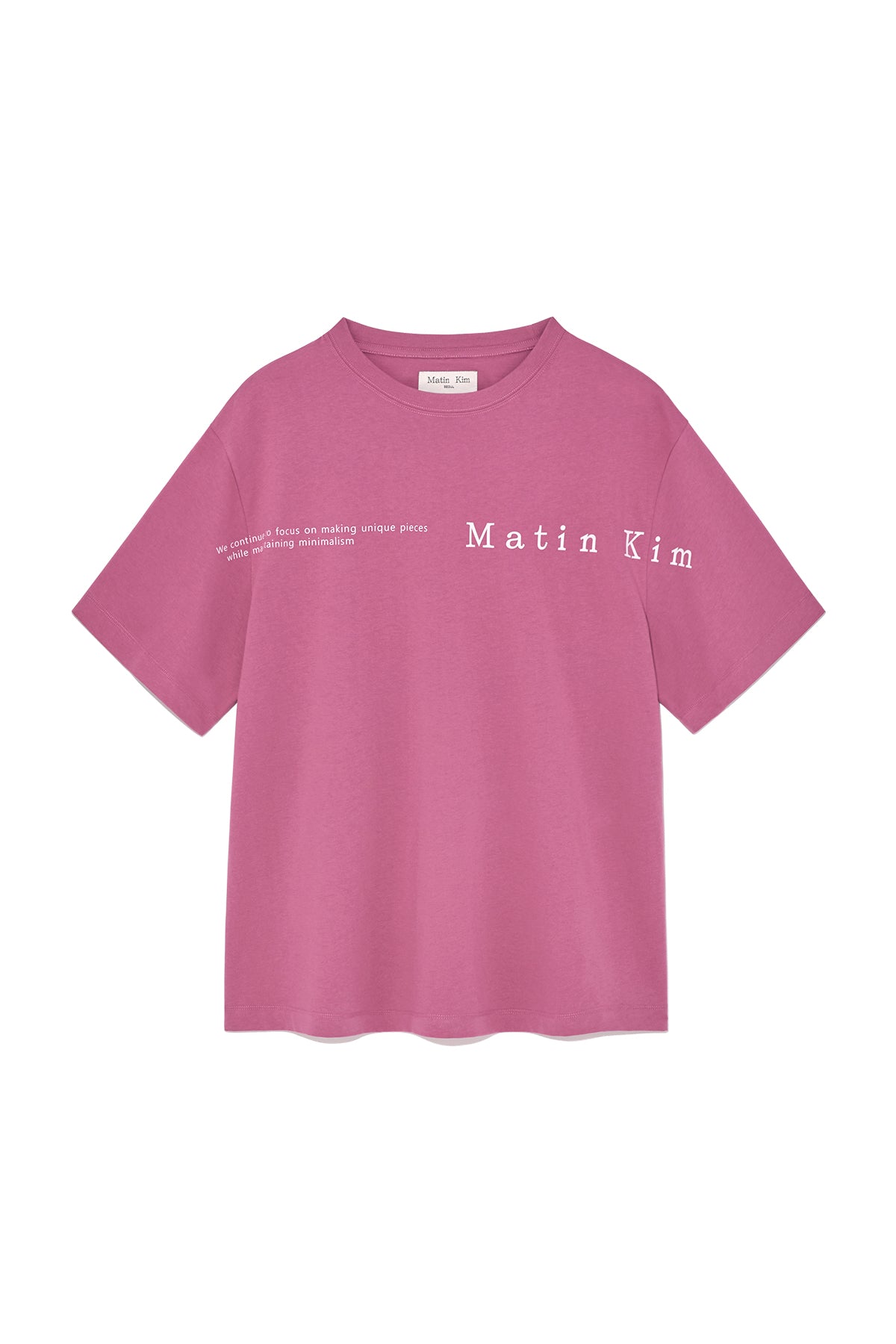 Matinkim Half Text Logo Top For Women IN Pink
