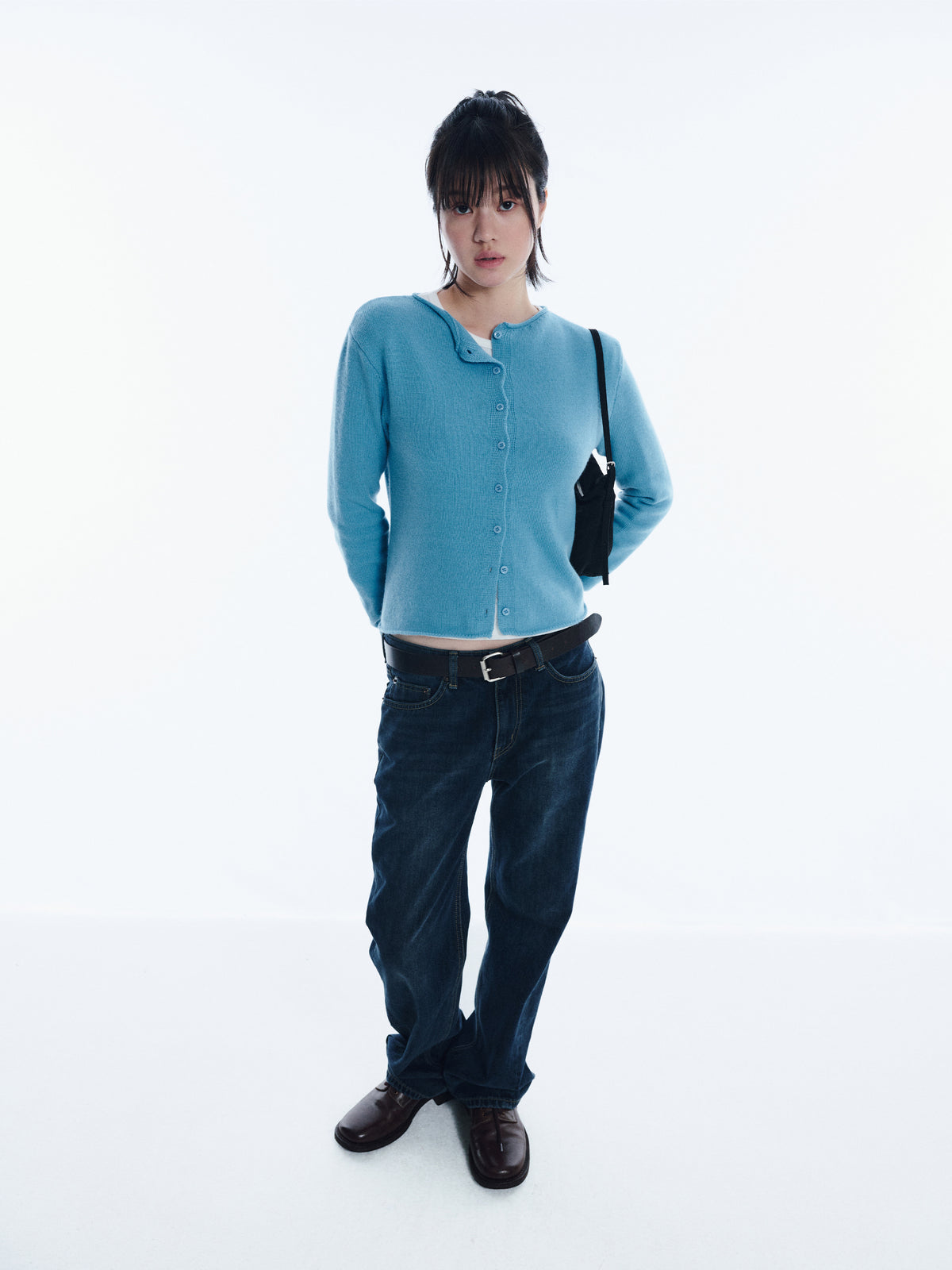 Low Classic Fleece Lined Mid-Rise Jeans Mid Blue