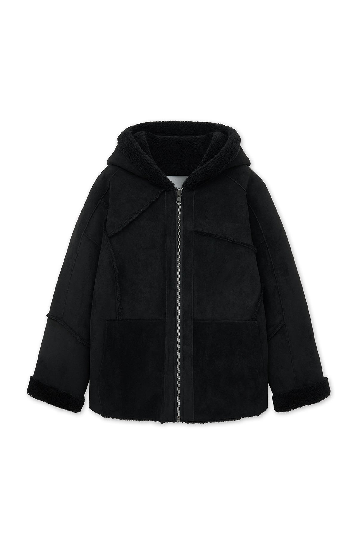 [matinkim] REVERSIBLE HOODY MUSTANG IN BLACK