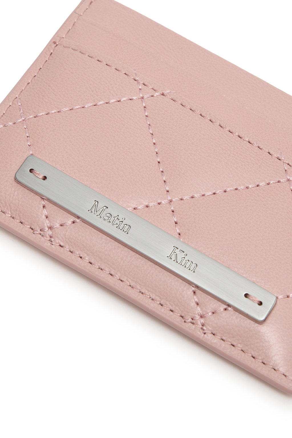 Matinkim Puff Quilt Card Wallet IN Pink