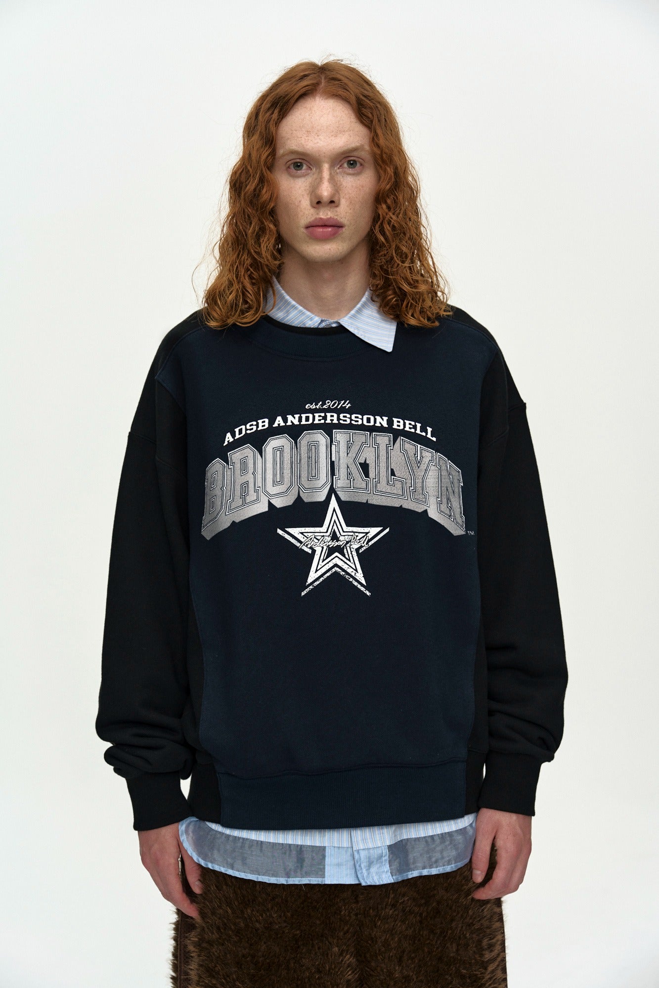 Andersson Bell Unisex Arch Logo Layered Sweatshirt