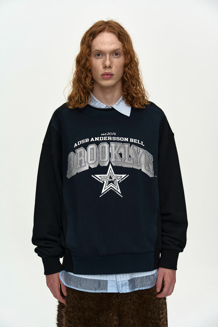 Andersson Bell Unisex Arch Logo Layered Sweatshirt