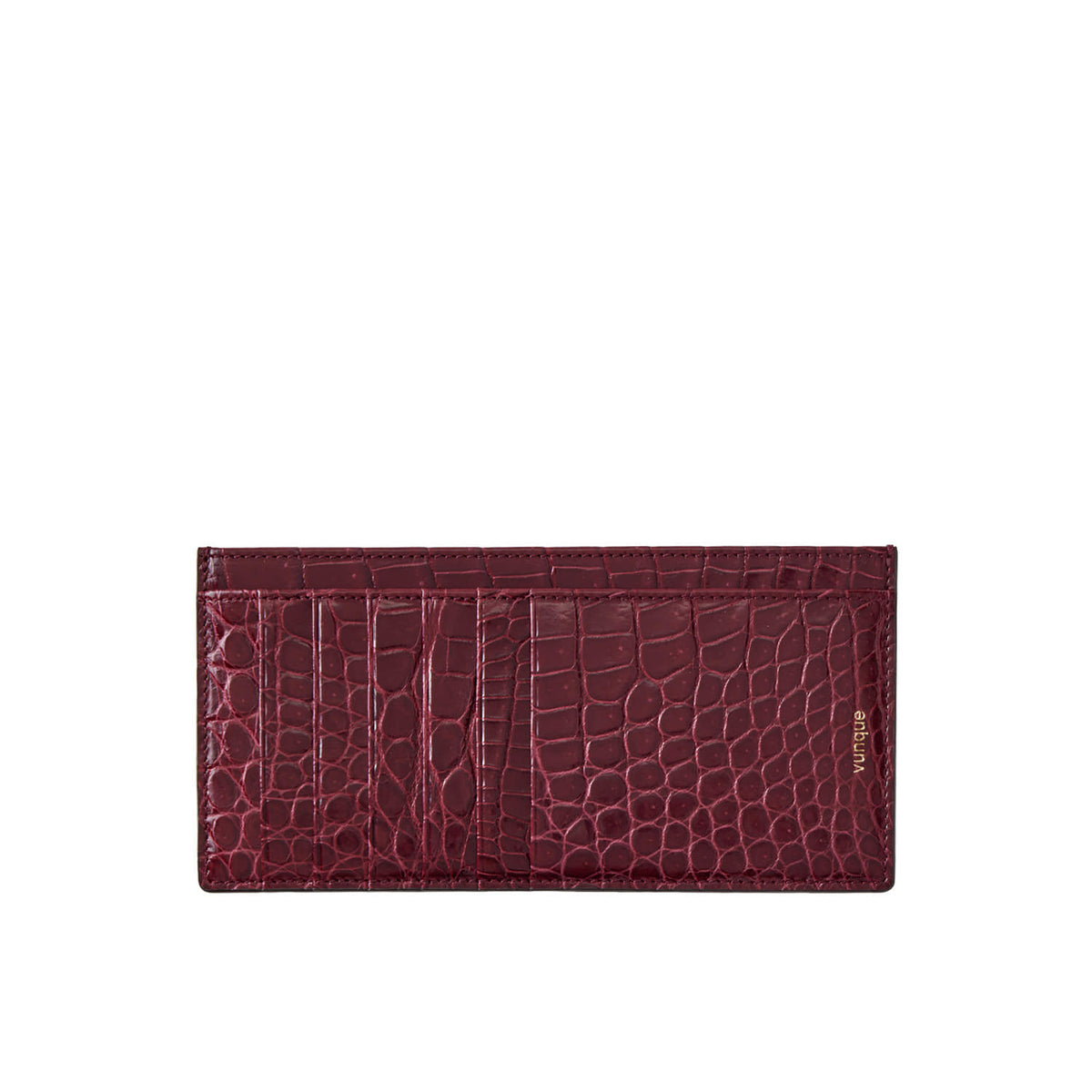 Vunque Ecllat Perfec Slim Card Long Wallet Burgundy