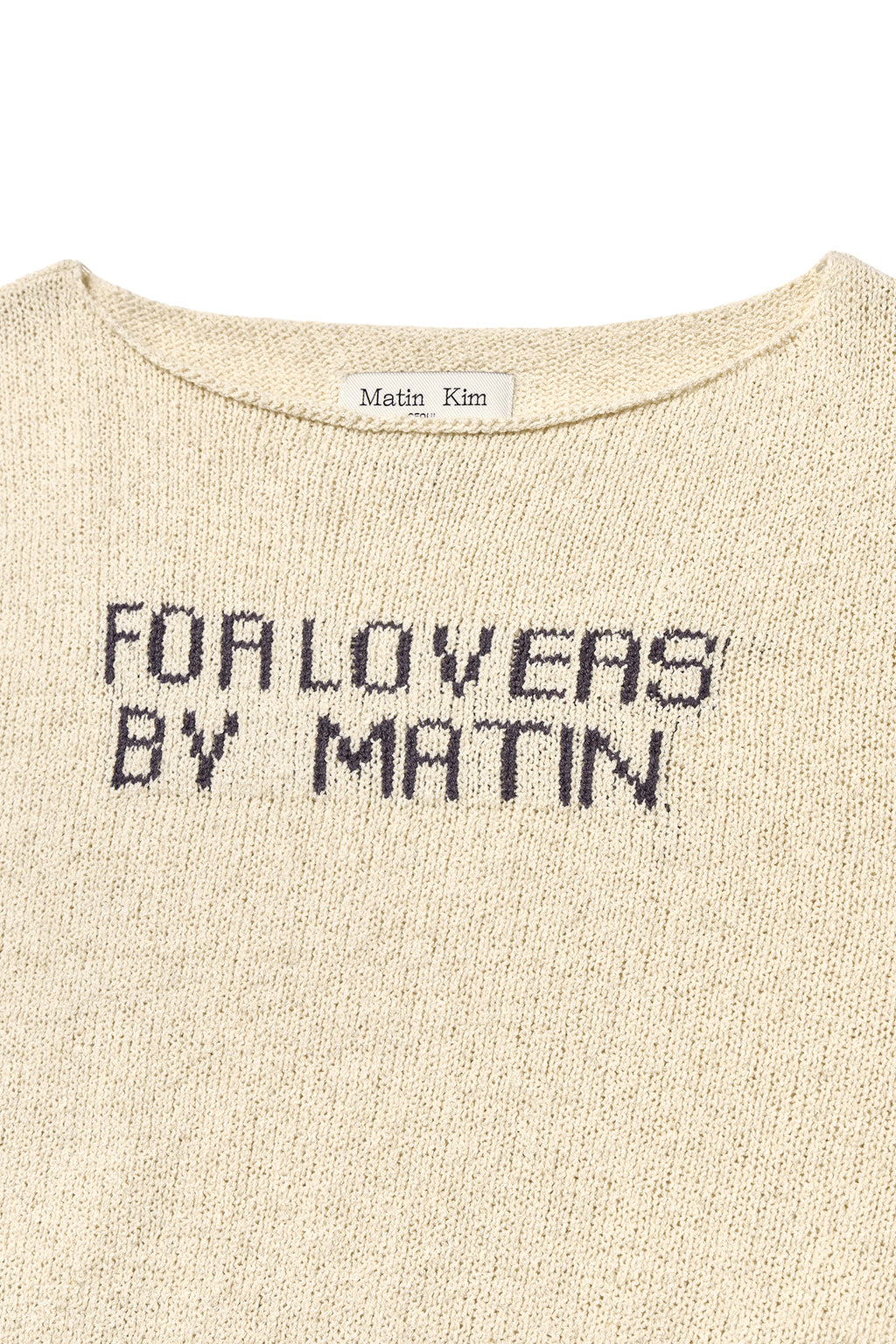 [matinkim] FOR LOVERS PUNCHING POINT PULLOVER IN IVORY