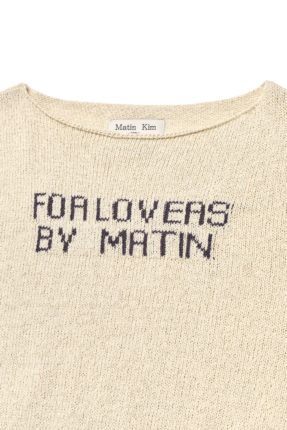 [matinkim] FOR LOVERS PUNCHING POINT PULLOVER IN IVORY