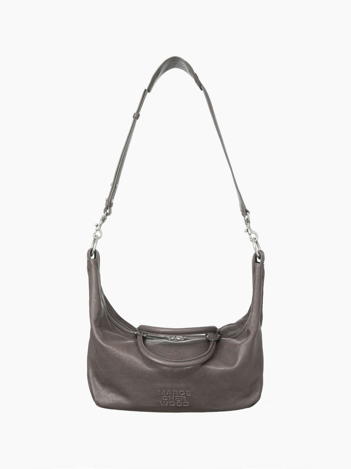 Margesherwood Dumpling Tote taupe washed nappa