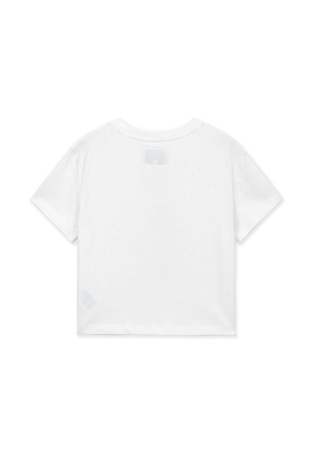 Matinkim Label Point Lettering Crop Top IN White