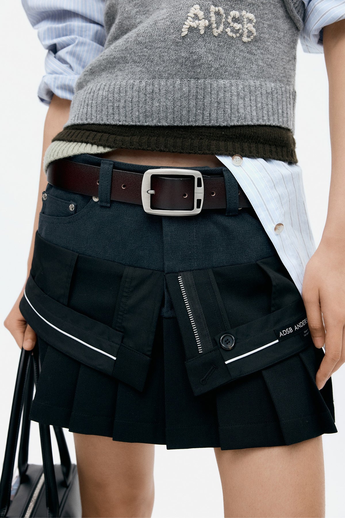 Andersson Bell Inside Out Pleats Skirt