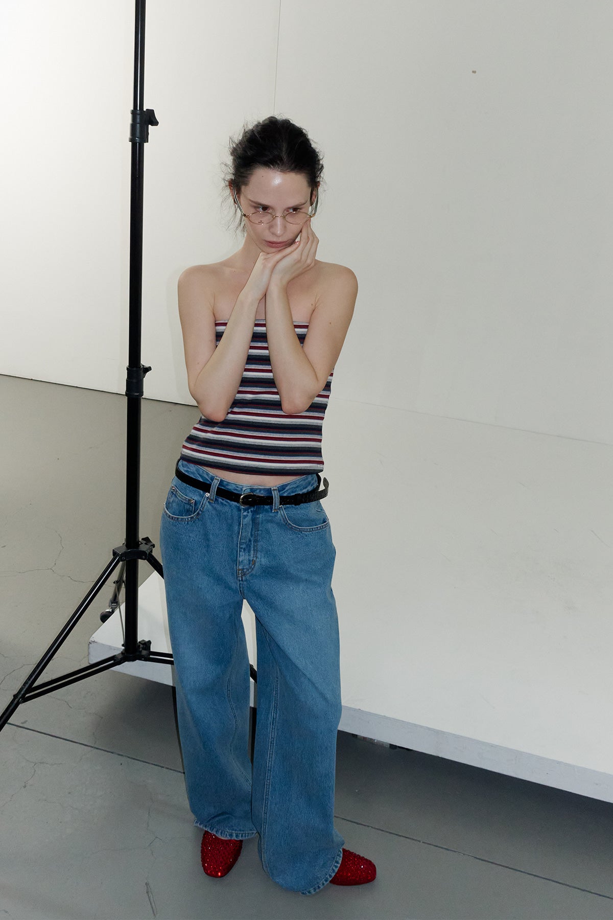 Overdueflair Oversized Denim Pants Blue