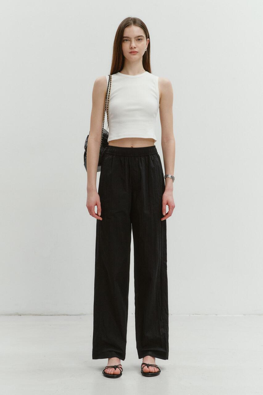 Dunst Relaxed Banding Pants Black