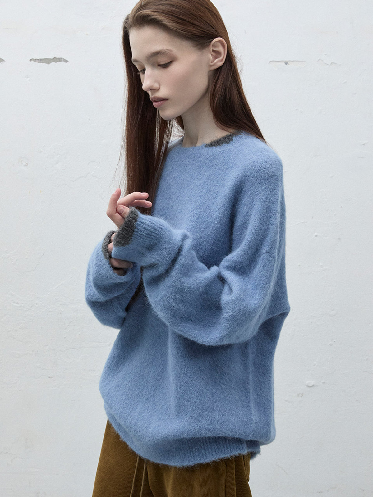 Raive Alpaca Blended Round-Neck Knit