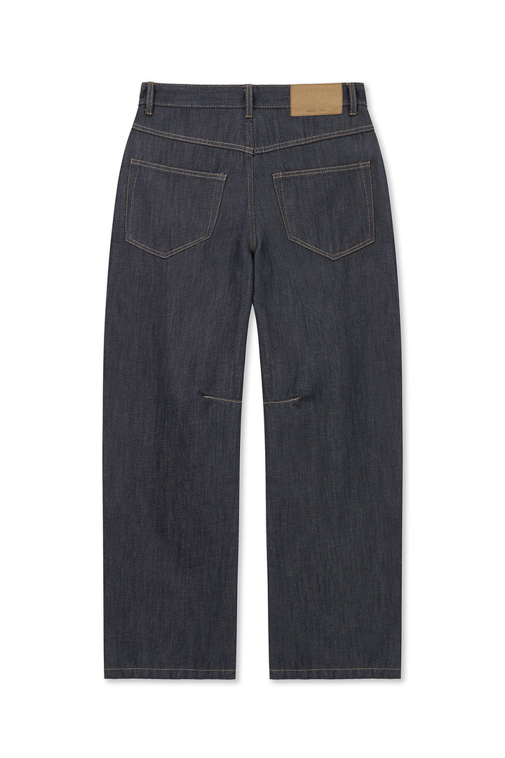 Matinkim Dart Point Denim Pants IN Dark Navy