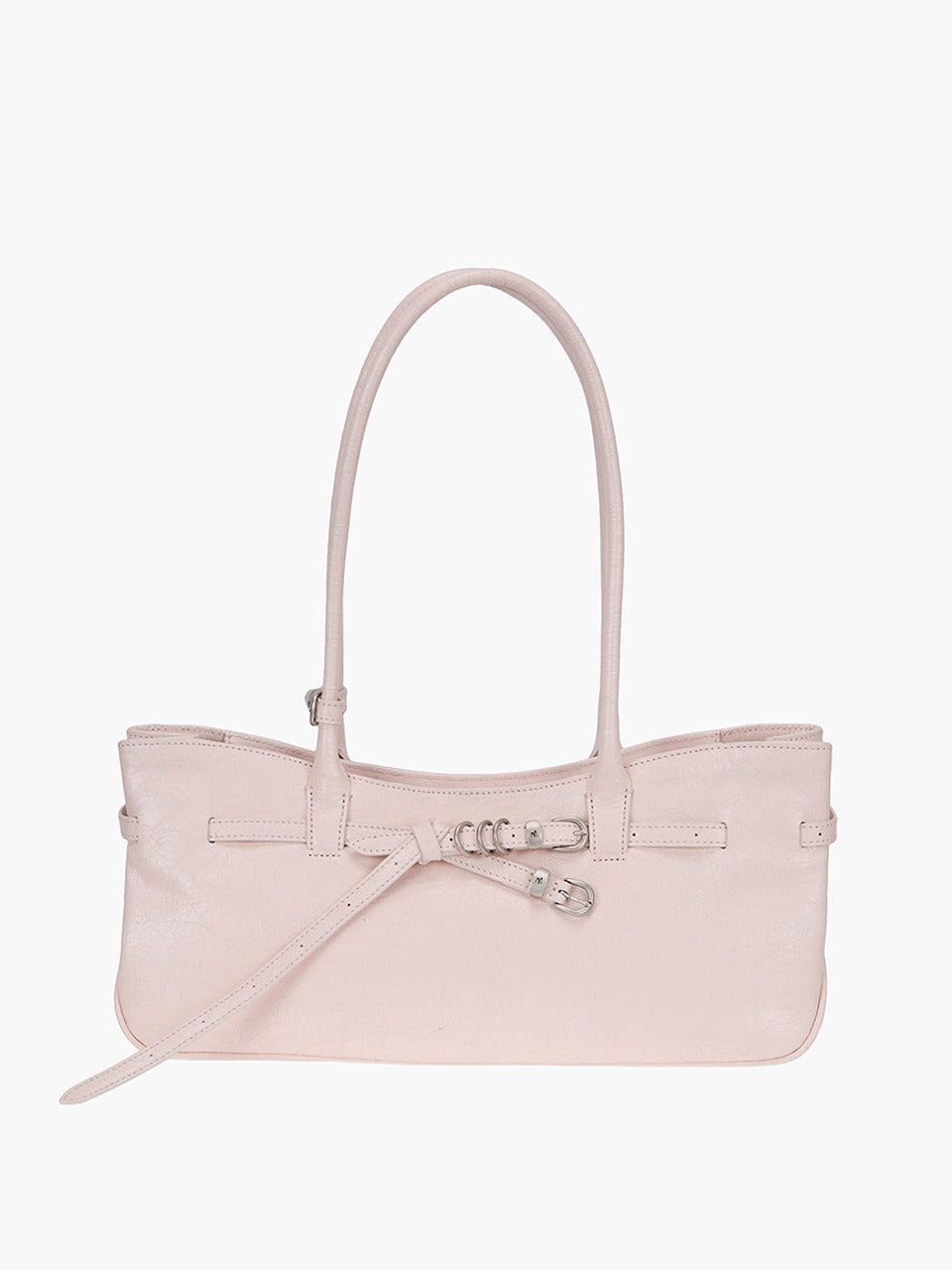 Margesherwood Grandma Used Shoulder Bag pale pink cracked