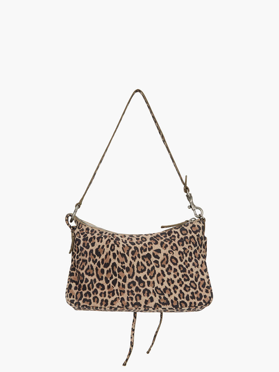 Margesherwood Ribbon Pochette cream leopard suede