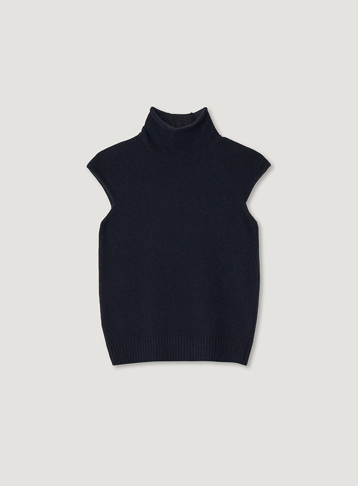 Mango Maniplease Oll Raccoon Turtle Knit Navy